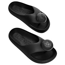 Loewe Foam Sandals Black