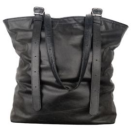Maison Martin Margiela Leder Shopper Tote Bag von Maison Margiela Schwarz