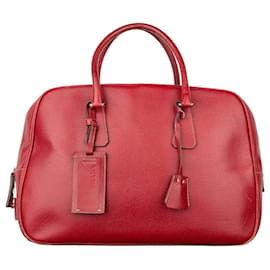 Prada 2000s Bauletto Handbag Red