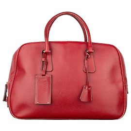 Borsa Bauletto Prada degli anni 2000 Rosso