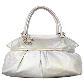 Fendi 2000s Iridescent Ombre Zucca Monogram‚Chef‘ Handbag Silvery