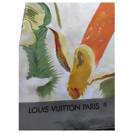 Estola de seda Louis Vuitton James Rosenquist 130x130 Multicolor
