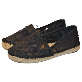 Espadrilles en dentelle Dolce & Gabbana noir taille 37 Noir
