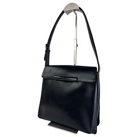 Vintage Givenchy Leather Handbag Black Black