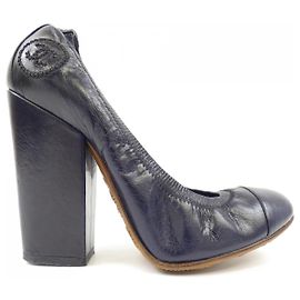 Chanel G26185 Pumps Blau Marineblau