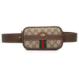 Borsa a tracolla Gucci Beige Small GG Supreme Web Ophidia Beige