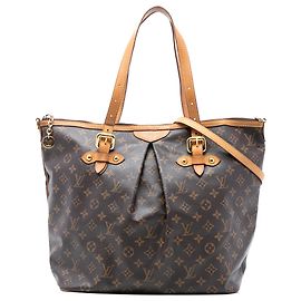 Louis Vuitton Monograma Marrón Palermo GM Castaño