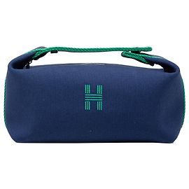 Étui Bride A Brac Petit Toile Bleu Hermès Bleu Autre