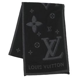 Louis Vuitton Galaxy Wool Stole in Black Black