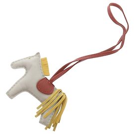 Porte-clés Hermès Rodeo PM Anjou Rouge Bleu