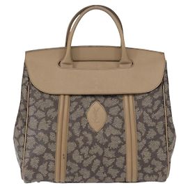 Borsa vintage Saint Laurent in pelle PVC Marrone