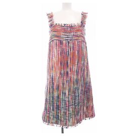 Chanel Kleid Pink Blau Orange