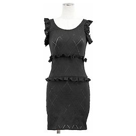 Robe en tricot Chanel P71339 Noir