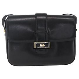 Céline Celine Horse Carriage Shoulder bag Leather Black