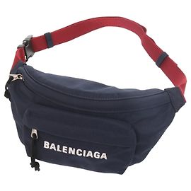 Sac banane en nylon bleu marine Balenciaga Bleu Marine