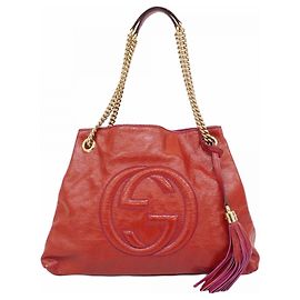 Borsa Tote Gucci Soho 308982 Rosso