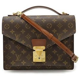 Sac à main Monceau 28 Monogram Louis Vuitton Marron