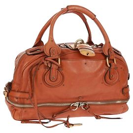 Chloé Chloe Paddington Handtasche aus braunem Leder mit Gold und Silber authentisch ep12845V Braun Silber Golden
