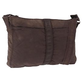 Hermès HERMES Bolsa de Ombro Acapulco Basas MM em Nylon Marrom Auth bs32633 Marrom