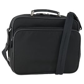 Borsa a Spalla PRADA Nylon Nero Argento Autentica 164507 Nero Argento