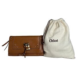Chloé Vintage Chloe Paddington Leather Wallet / Clutch Brown Brown
