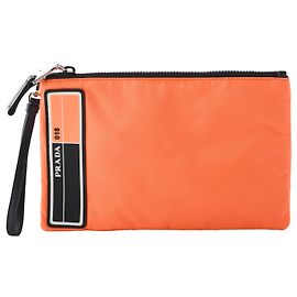 Clutch Tessuto Prada Arancione Arancione
