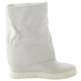 Autre Marque Botines de cuero Casadei Gris
