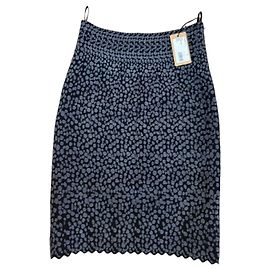 Alaïa Dalmatiner Druckrock Schwarz Grau