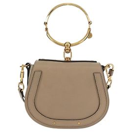 Chloé Chloe Nile Crossbody Bag Leather Small Beige
