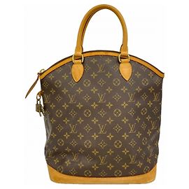 Borsa a mano verticale Lockit Monogram Louis Vuitton M40103 Marrone