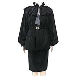 Yves Saint Laurent Abrigos, Ropa de abrigo Negro