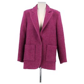 Blazer Bash de lã rosa Rosa