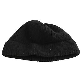Céline Schwarze Wollmütze Schwarz