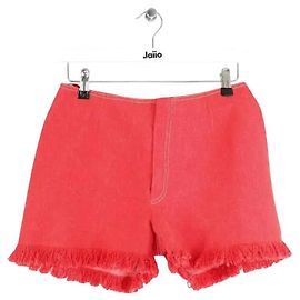 Chanel Rote Baumwoll-Mini-Shorts Rot