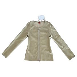 Stouls Jil Lammleder Wildlederjacke Beige Khaki Beige Khaki