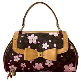 Louis Vuitton Retro PM Monogram Handtasche Braun Pink