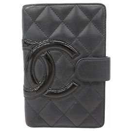 Chanel Cambon Geldbörse Schwarz