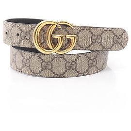 Cinturón Gucci GG Marmont Supreme Beige