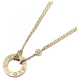 Collar Love Circle de Cartier en oro amarillo de 18K Dorado