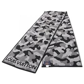 Sciarpa Militare Louis Vuitton Marrone Nero