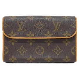 Sac à taille Louis Vuitton Monogram Pochette Florentine S Marron