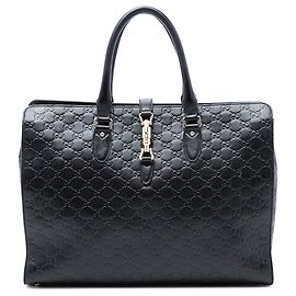 Bolso Jackie Guccissima negro de Gucci Negro