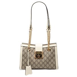 Sac à main Padlock GG Supreme petit marron Gucci Marron Beige