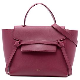 Céline Bolsa de cinto em couro de bezerro micro texturizado vermelho Celine Vermelho Outro