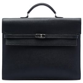 Hermès Black Togo Kelly Depeches 38 Black