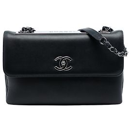 Chanel Black Medium Lambskin Trendy CC Flap Black