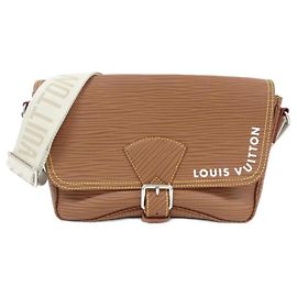Bolsa de Ombro Montsouris XL Epi Louis Vuitton Marrom Bege Conhaque