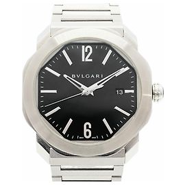 Bulgari Orologio da uomo Bvlgari Octo Roma OC41S quadrante nero Altro