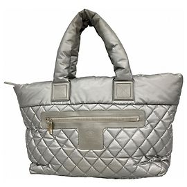 Chanel Coco Cocoon Tote Bag Silber
