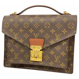 Borsa Monceau 28 Monogramma Louis Vuitton Marrone